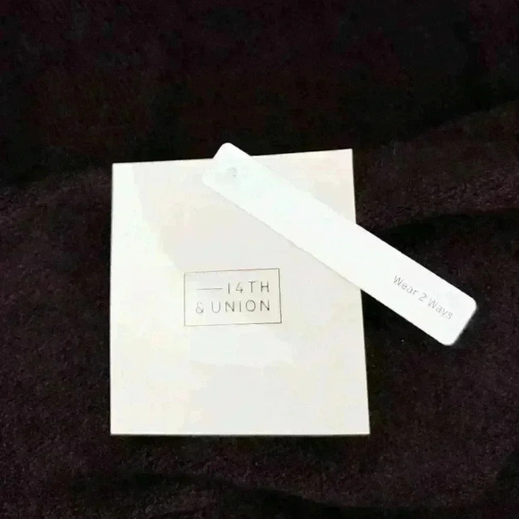 14th & UNION Two Way Cozy Pullover Sweater 2X - Picture 7 of 9